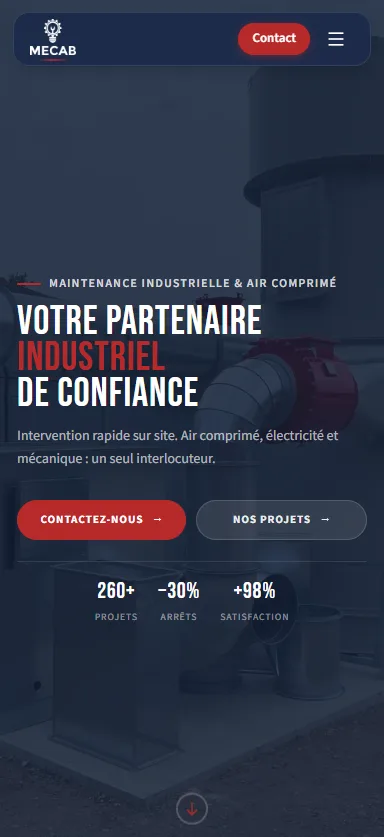 Site MECAB : version mobile